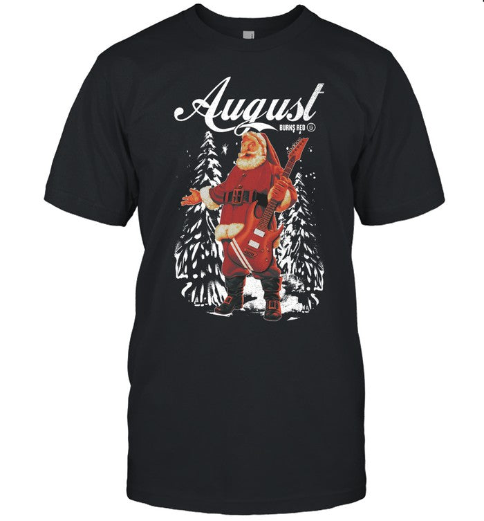 Men August Burns Red Cola Santa Jake Black T-Shirt