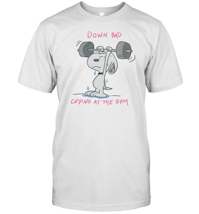 Snoopy Down Bad Crying At The Gym