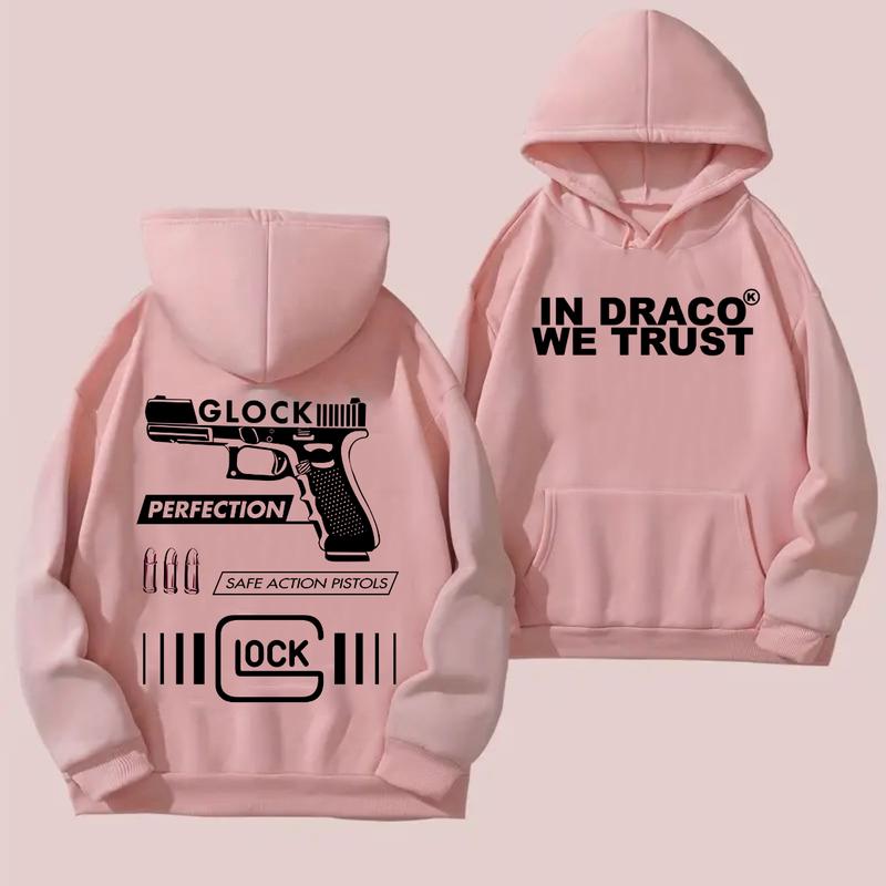 IN DRACO WE TRUST Hoodie - Full Color & Black & White Design - Men's & Women's Classic Fit - Glock Hoodie