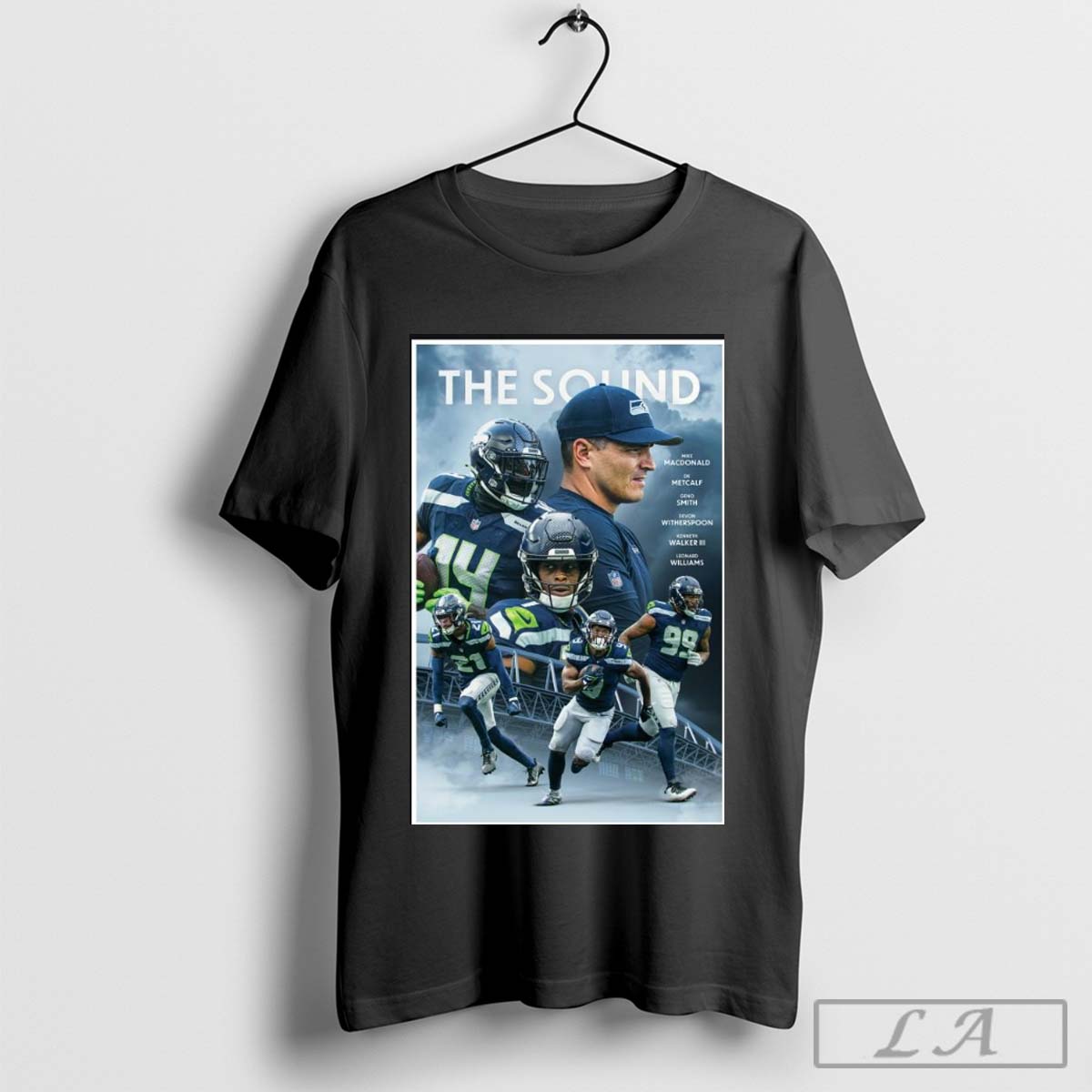 Seattle Seahawks Season 3 of The Sound Mike Macdonald, Metcalf, Smith, Witherspoon Poster t-shirt