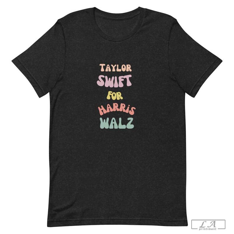 Taylor Swift for Harris-Walz T-Shirt Ã¢â‚¬â€œ For All the Cat Moms, Swifties, and Chaos Goblins Ready to Shake Things Up!