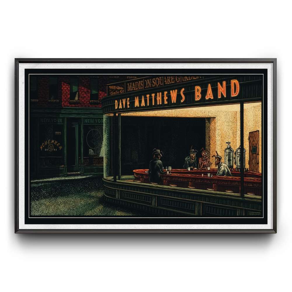 Dave Matthews Band Madison Square Garden New York Nov 23 2024 Event Poster