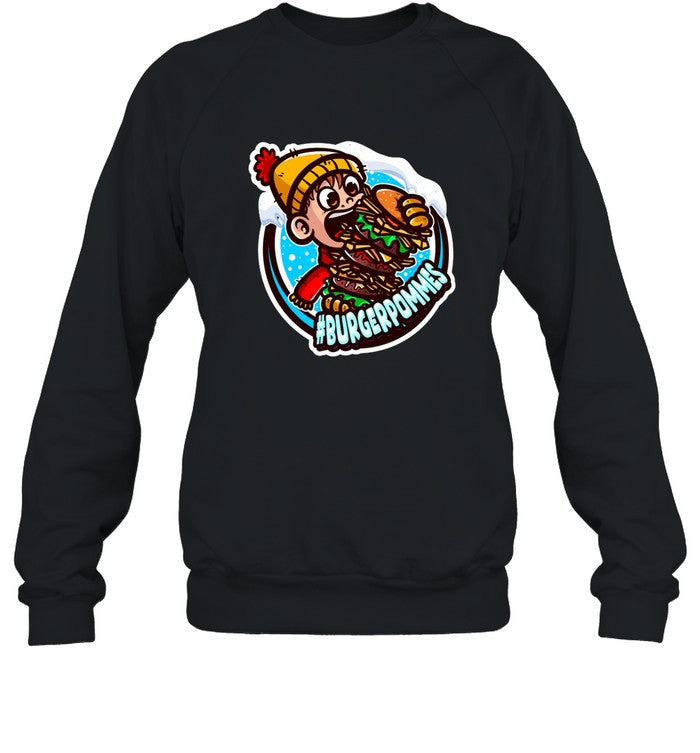 Lukas Burgerpommes Winter Hoodie New
