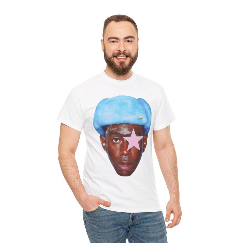 Tyler Star Inspired T-Shirt Y2k 90s Hip-Hop Vibes Heavy Cotton Graphic T-Shirt Tshirt Shirt HipHop Rap Tee Casual Classic Menswear Retro Top Vintage C
