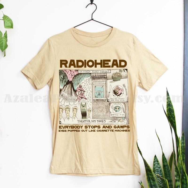 Radiohead Retro vintage shirt, Hip Hop Rock Band, T-shirts Music Album, Vintage Radiohead concert t-shirt for men, women, git for fan