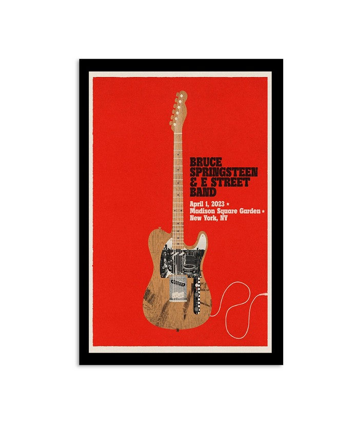 Poster Bruce Springsteen & the E Street Band April 1 2023 Madison Square Garden New York, NY