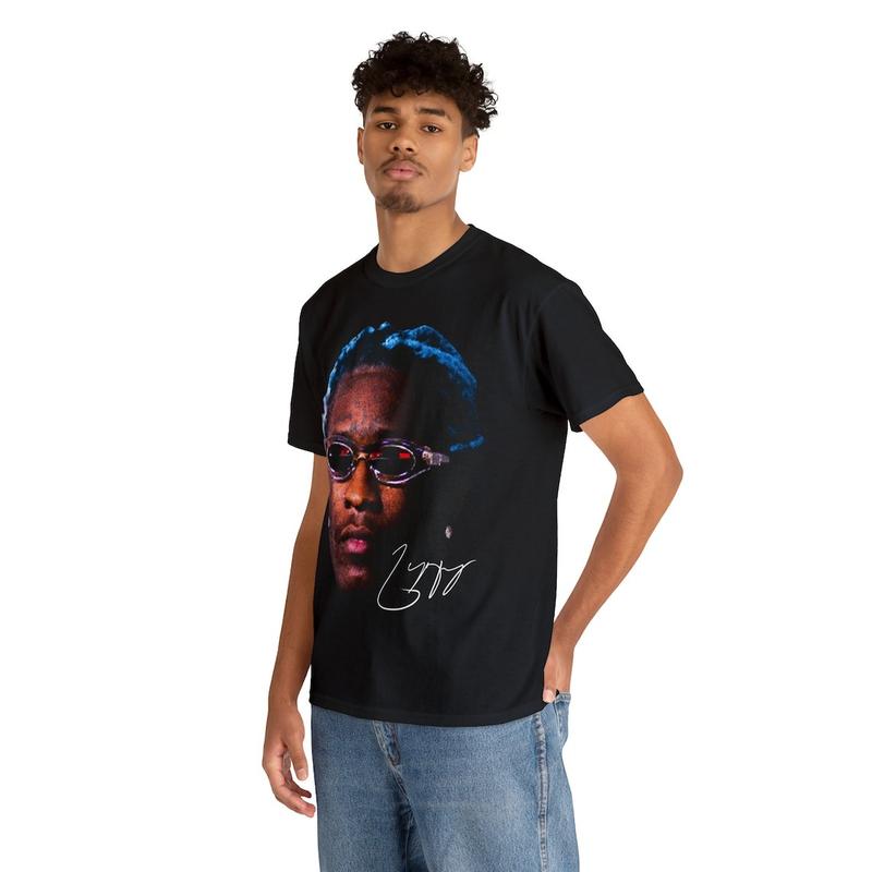 YOUNG THUG T-SHIRT  Rap Tee Concert Merch Kanye Thugger Slime Season  Green Rare Hip Hop Graphic Print