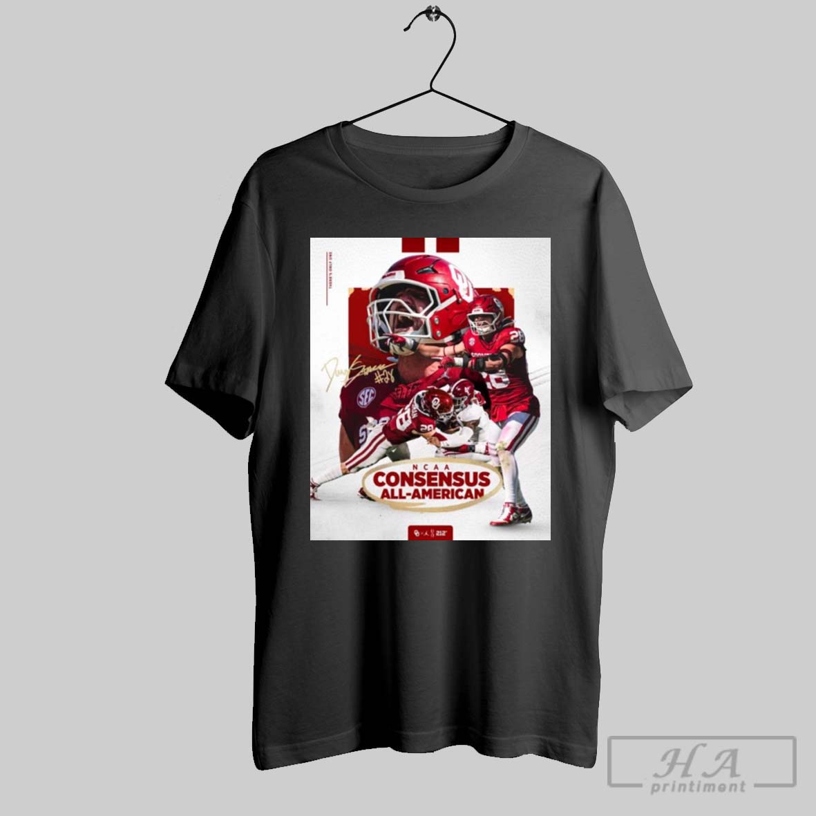 Poster Oklahoma Sooners Danny Stutsman Ncaa Football Consensus All American Signature T Shirt