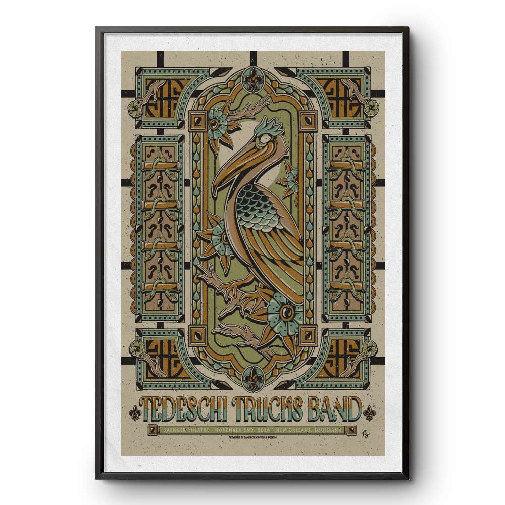 nov 2 2024 saenger theatre new orleans tedeschi trucks band poster