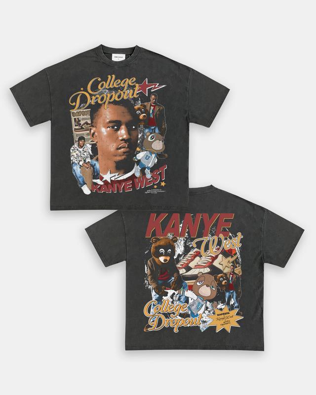 COLLEGE DROPOUT V2 TEE - [DS] , Free Shipping, Unisex T-Shirt, Sweatshirt, Tour shirt, Rapper Shirt, Graphic Shirt, big face tee,