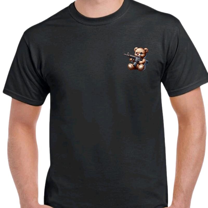 I'll Control My Guns. You Control Your Kids. T-shirt Fabric Menswear, Casual men funny Soft Top