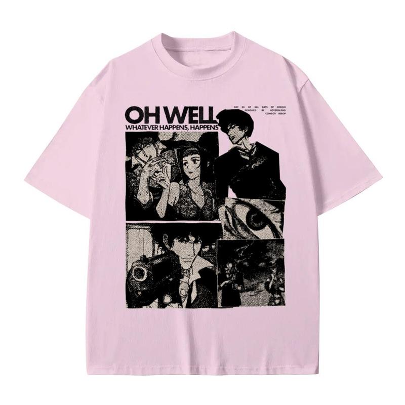 Cowboy Bebop Shirt Vintage Anime Merch Menswear Top