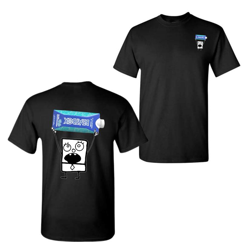 Doodlebob Beatboxe 2 Sided T-Shirt, Funny Drinking T-Shirt, Summer T-Shirt, Full Color T-Shirt, Unisex T-Shirt, For Men, For Women, Gift For All Mensw