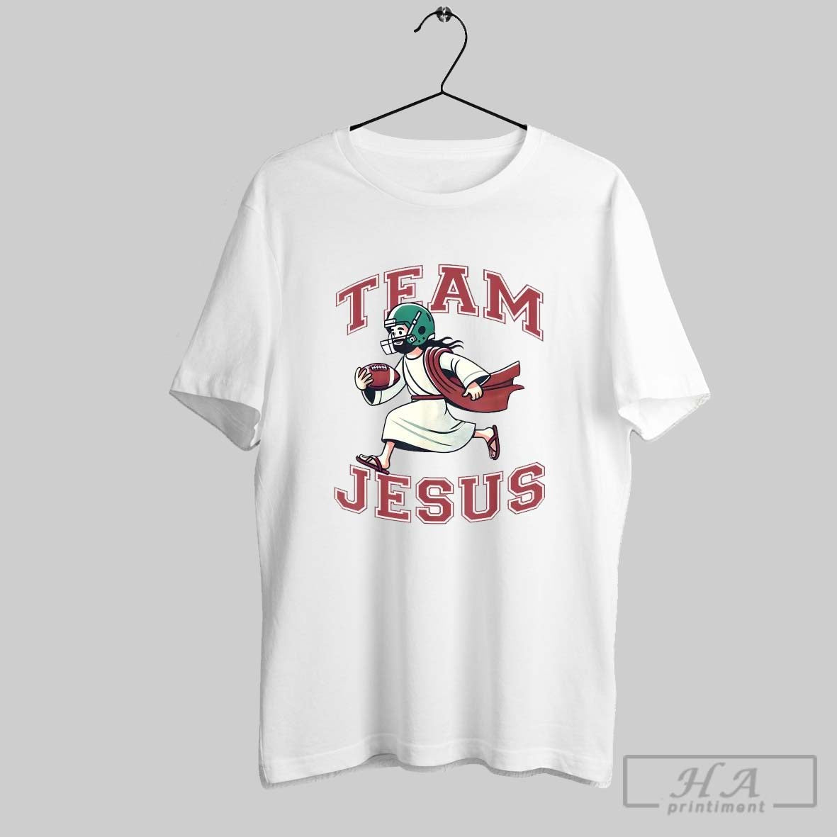 Team Jesus Football Lover Christian Faith Bible T Shirts