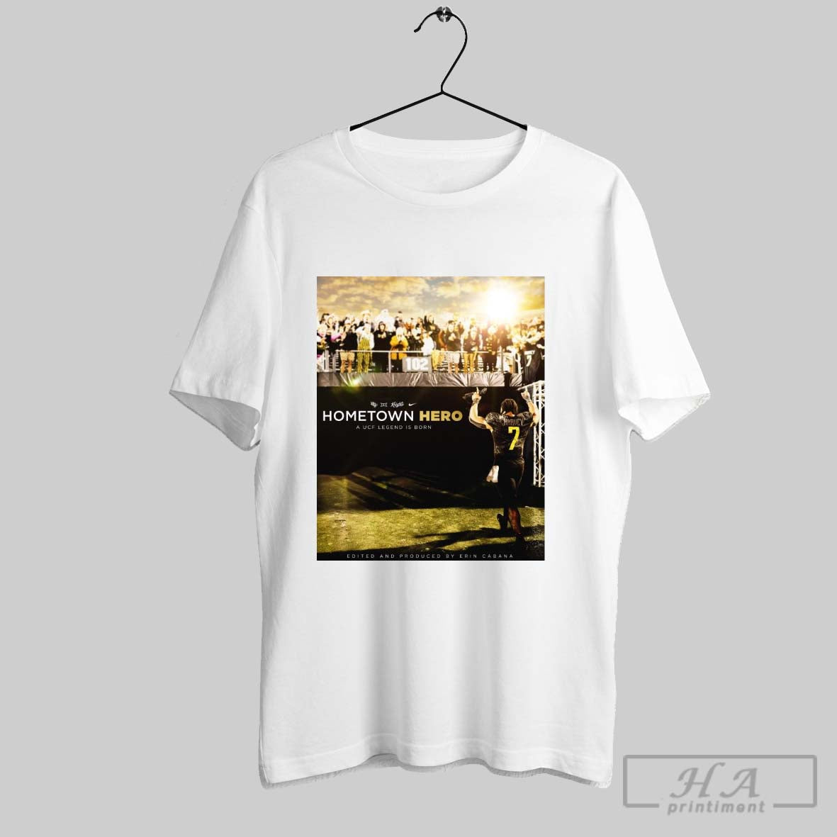 Poster Rj Harvey Ucf Knights Football Hometown Hero A Ucf Legend Is Born Documentary Big 12 Conference T Shirt