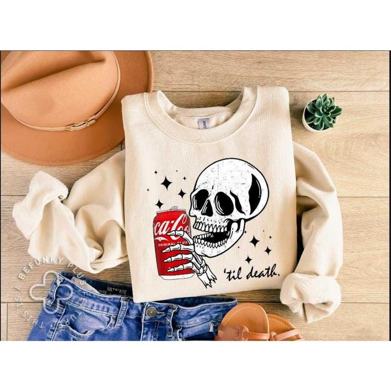 Till Death Cola Sweatshirt, Skeleton Shirt, Halloween Hoodie, Cute Coke Shirt, Skeleton Sweatshirt, Gift For Her, Soda Shirt  T-shirt, sweater and Hoo