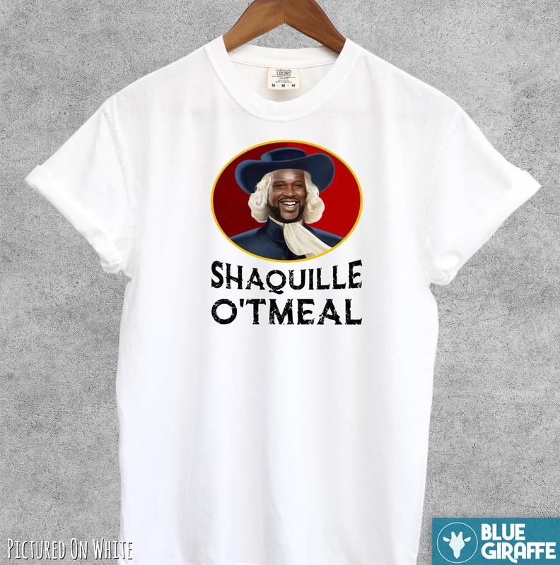 Shaquille O'tmeal Shirt, Funny Comfort Colors T-Shirt Menswear Top