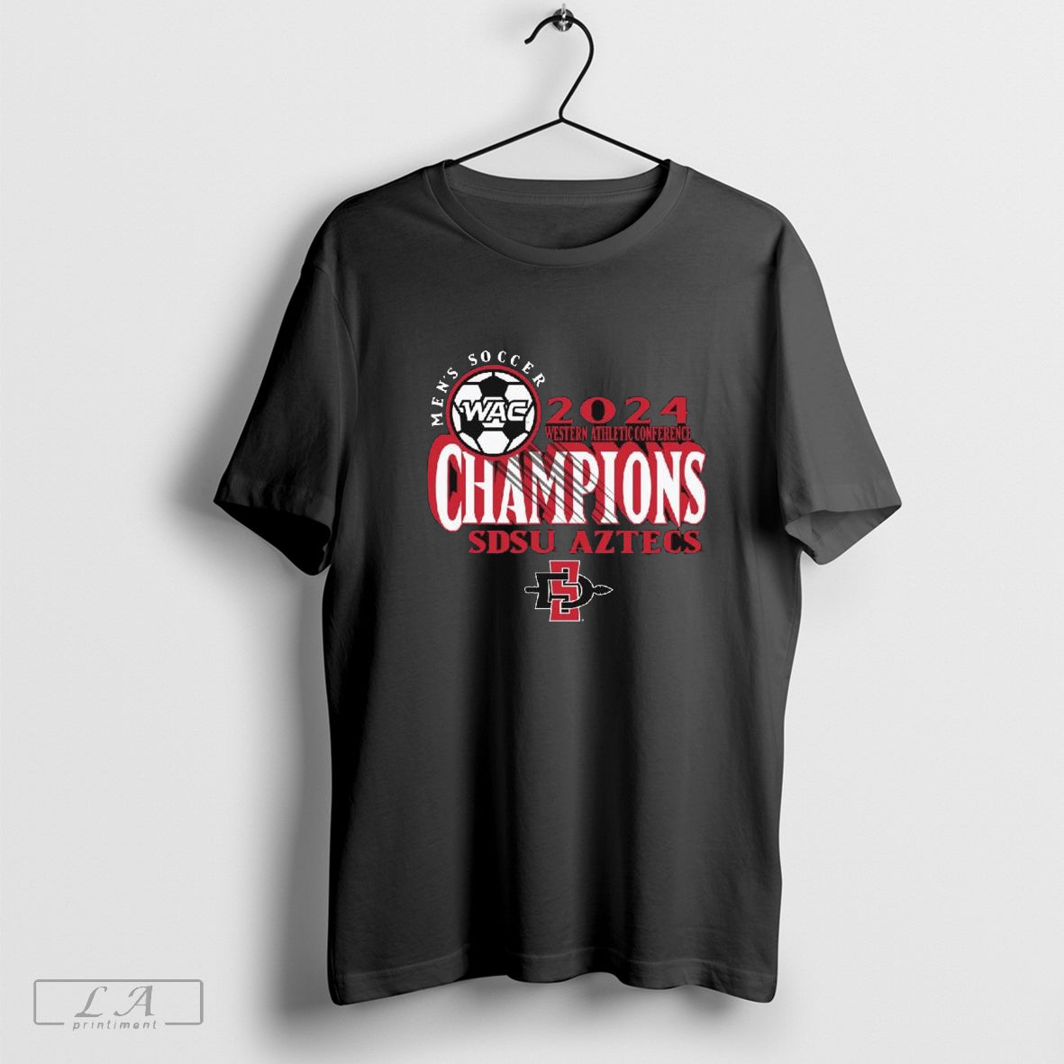 San Diego State Menâ€™s Soccer 2024 Western Athletics Conference Regular Season Champions Shirt