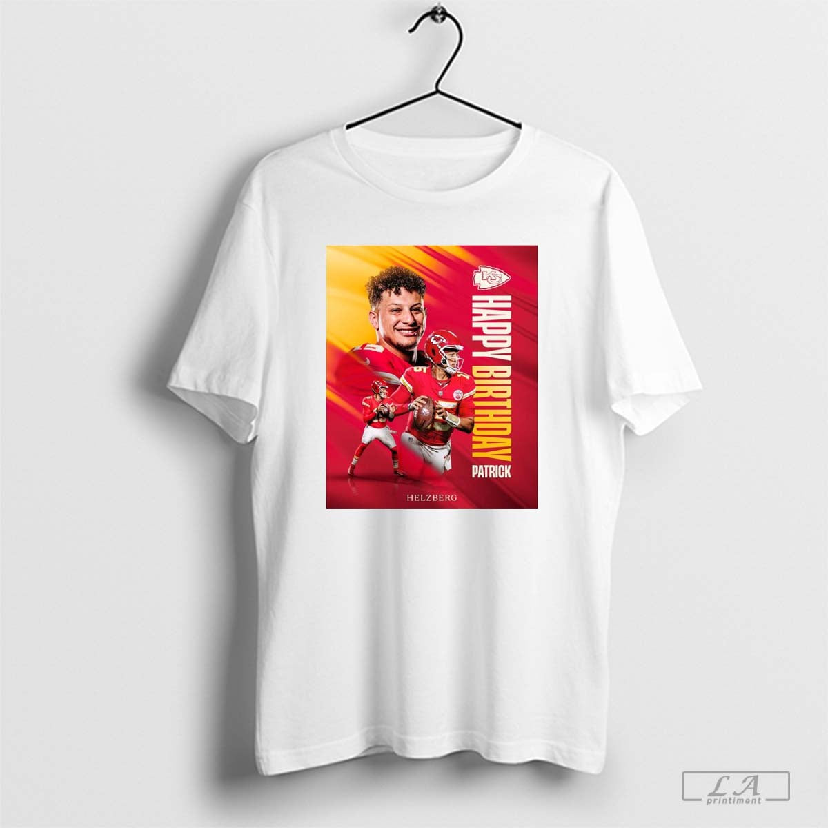 Poster Kansas City Chiefs Happy Birthday Patrick Mahomes Helzberg T-shirt