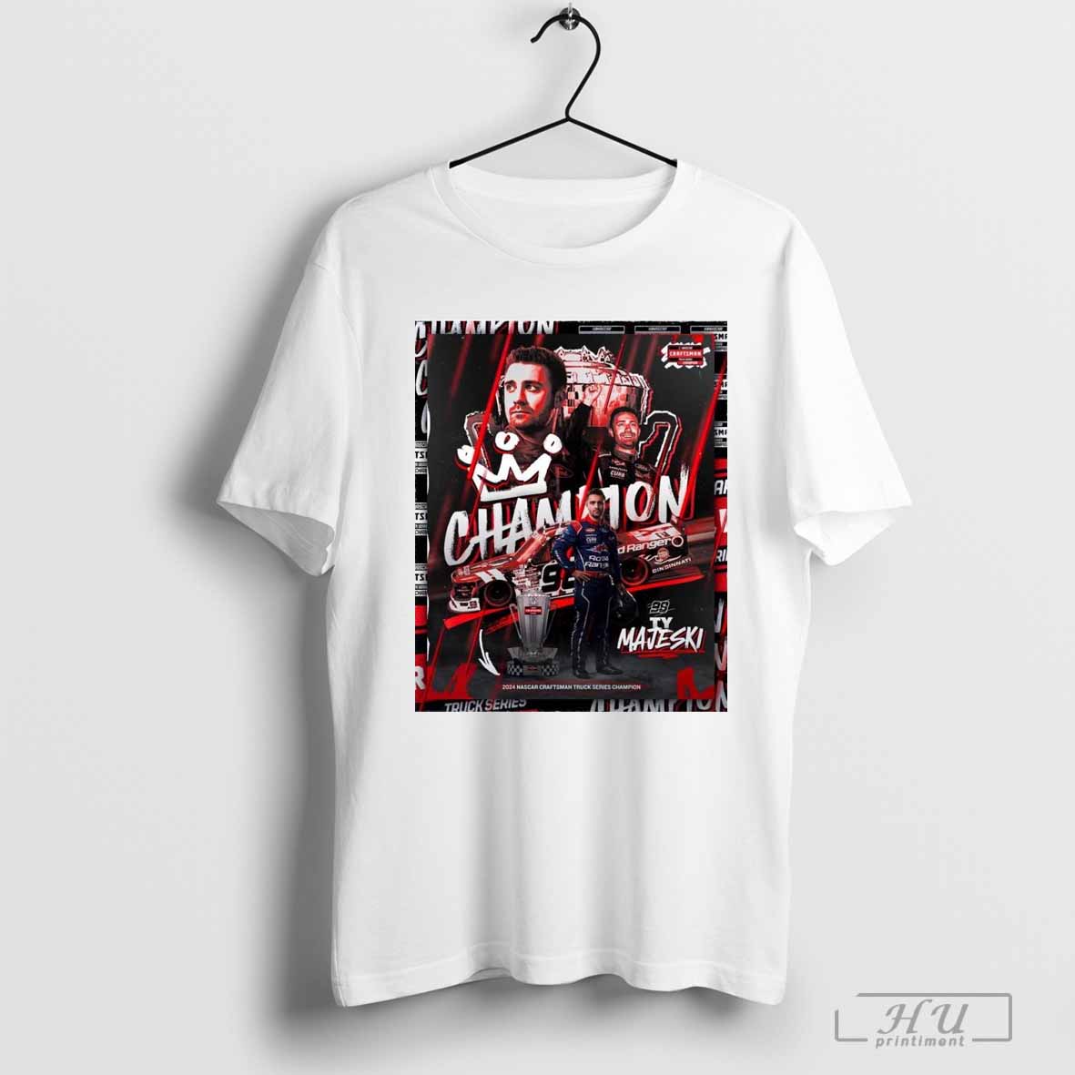 Poster TY Majeski 2024 Nascar Craftsman Truck Series Champion T-shirt