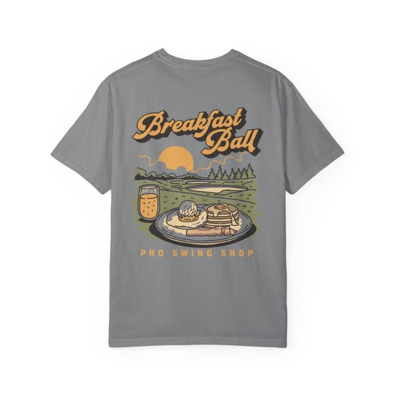 Cotton Breakfast Ball T-Shirt 2 Side, Classic Cotton Short Sleeve Top, Womenswear Tshirt