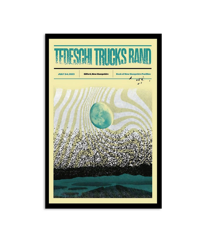 Poster Tedeschi Trucks Band Gilford, NH Bank of New Hampshire Pavilion July 3 2023