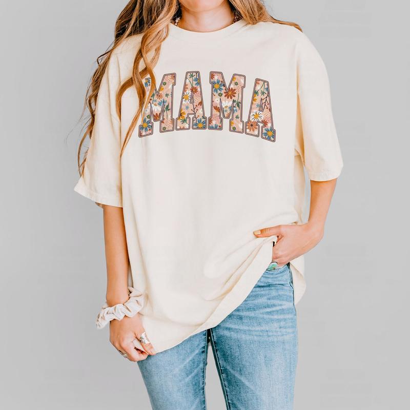 Retro Mama Floral Shirt, Mama Graphic Tee, Cute Gardener Mama Shirt Gift For Mom, Flower Mama Shirt, Floral Mama Shirt, Flower Lover Mama Shirt, Mom B
