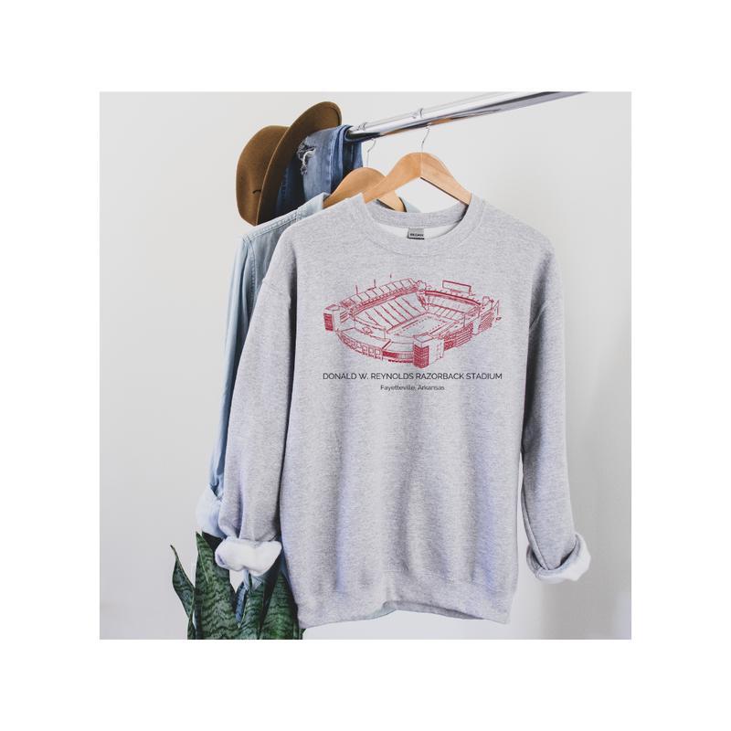 Football Sweatshirt, College Football Stadium Sweatshirt All Teams NCAA, Gifts For Football Fan Sport Classic
