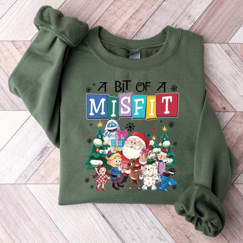 Rudolph The Red Nosed Reindeer Christmas Sweatshirt, Rudolph Xmas Shirt, Vintage Christmas Movie Shirt