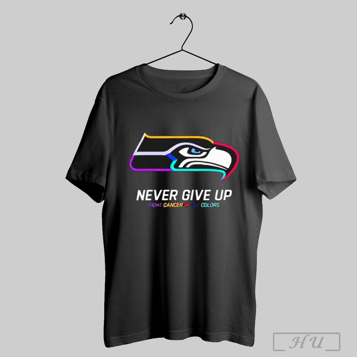 Seattle Seahawks Never Give Up Fight Cancer In All Colors T Shirts Sweatshirt