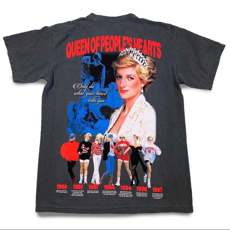 Princess Diana Moby Thrift Offical Tee Crewneck Top doublesided shirt