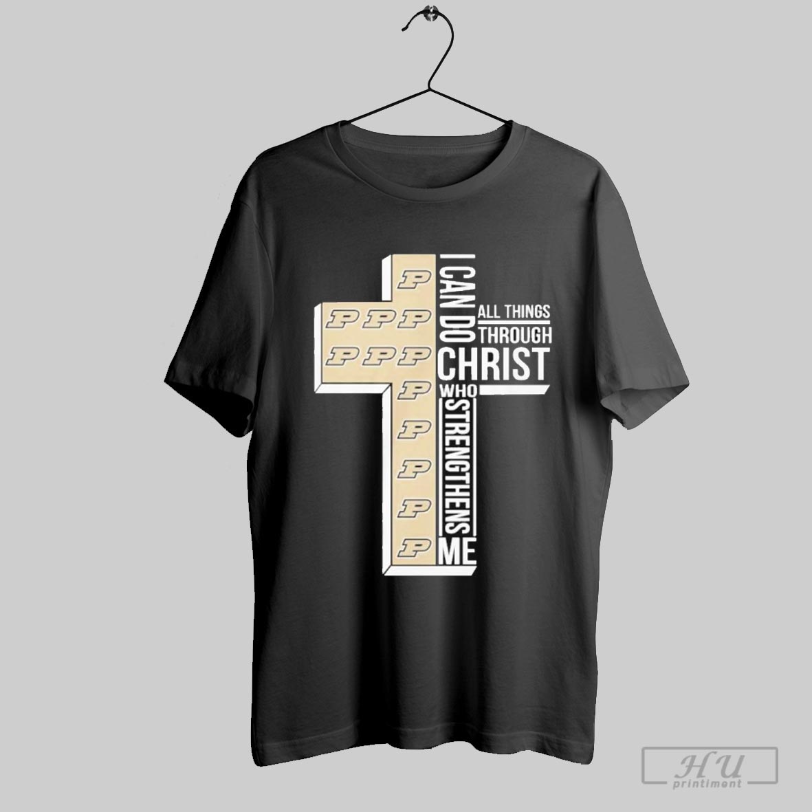 Purdue Boilermakers I Can Do All Things Through Christ Who T Shirt