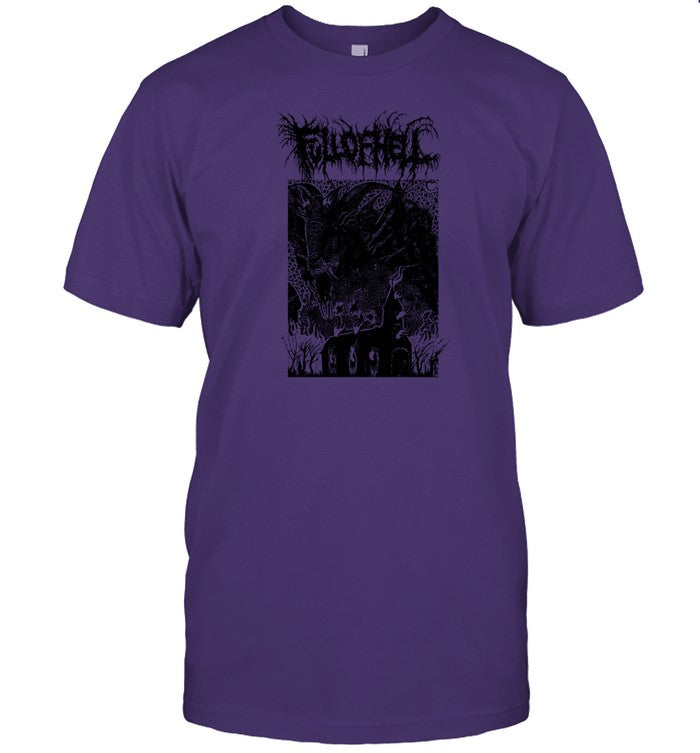 Holymountainprinting Full Of Hell Goat Church T Shirt