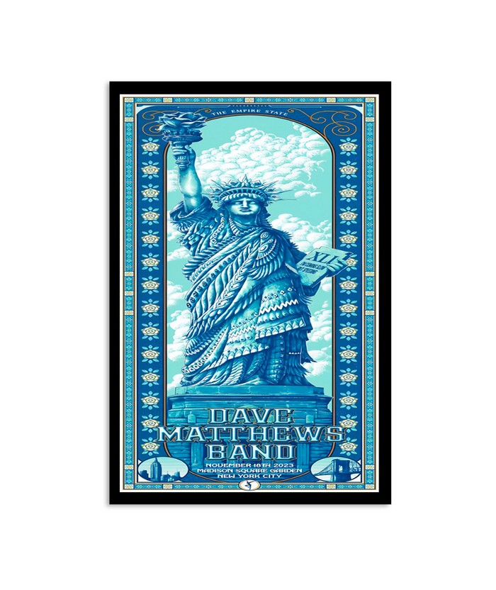 Dave Matthews Band November 18, 2023 Madison Square Garden, New York City Poster