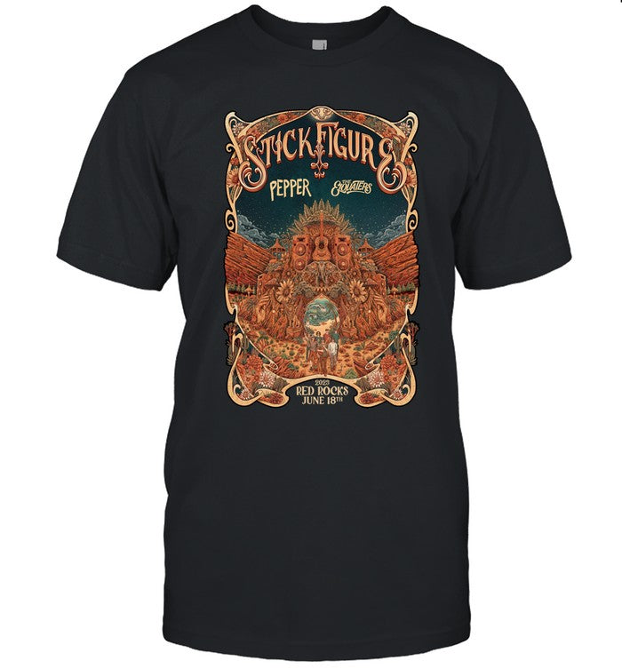 Limited Stick Figure Red Rocks Shirt