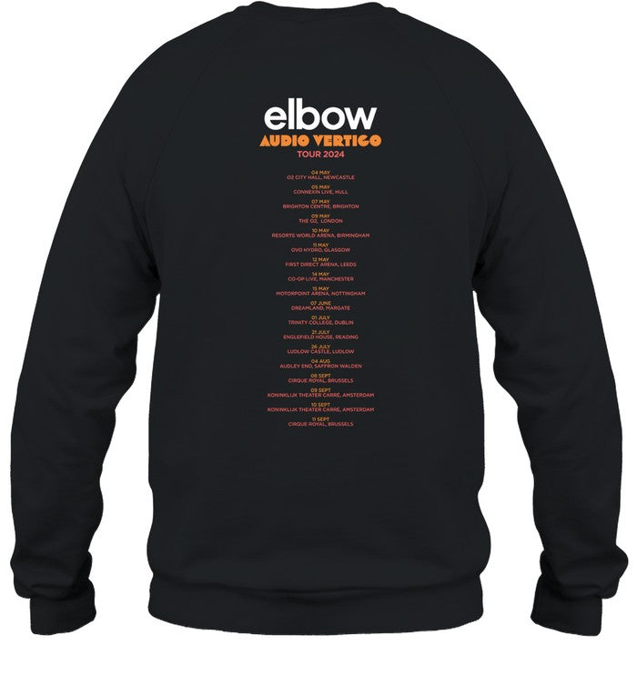 Elbow Spiral Audio Vertigo Tour Date 2024 T Shirt
