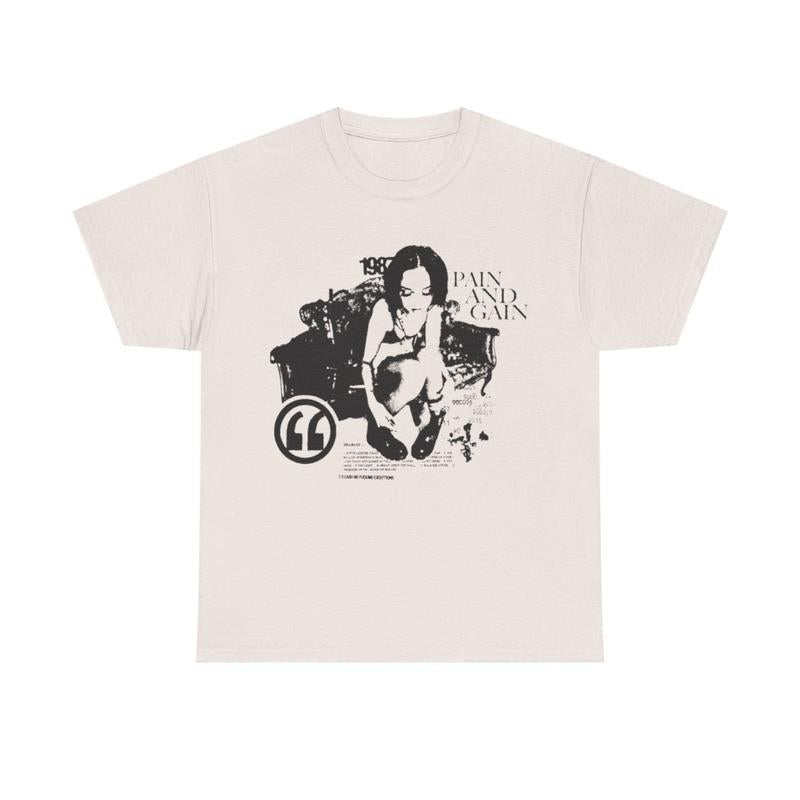 Pain Graphic Tee Hiphop Y2k Vibes Casual Classic Cotton Menswear Retro Shirt T-Shirt Top Vintage Comfy Streetwear Tshirt Soft