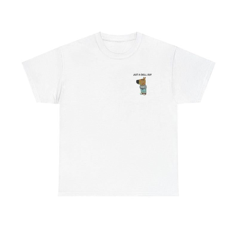 Just a Chill Guy Shirt, Viral Cartoon Dog Meme Shirt, Unisex Cotton Tee, Great Gift, Chill Guy Meme, Trendy Shirt