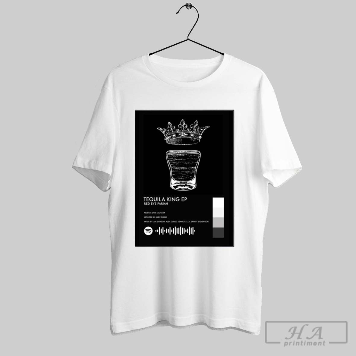 Poster Tequila King Ep Red Eye Pariah Release Date 15 10 24 Artwork By Alex Close T Shirt