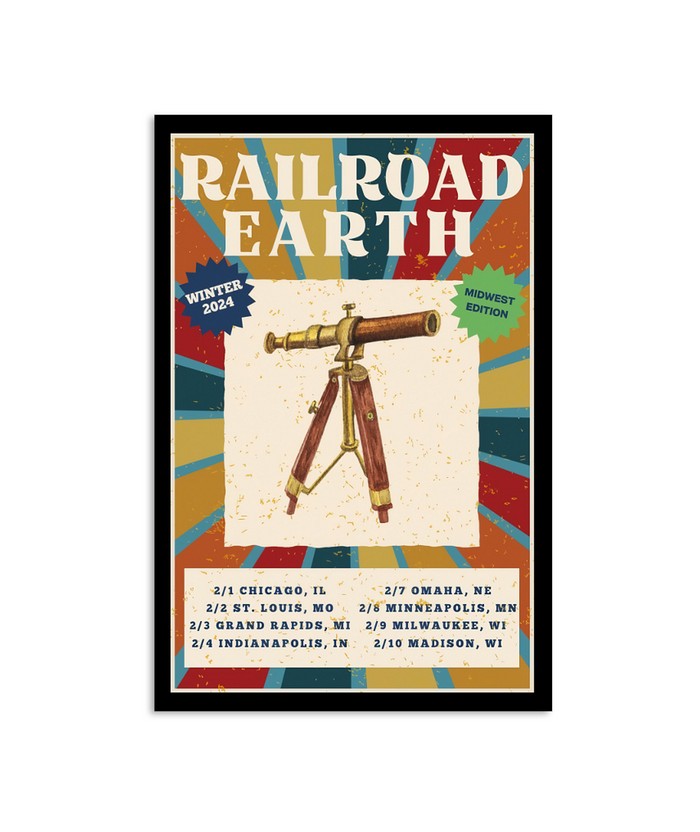 Railroad Earth Winter 2024 Poster