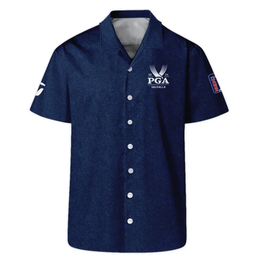 Special Version 2024 PGA Championship Valhalla Taylor Made Hawaiian Shirt Blue Paperboard Texture Ov