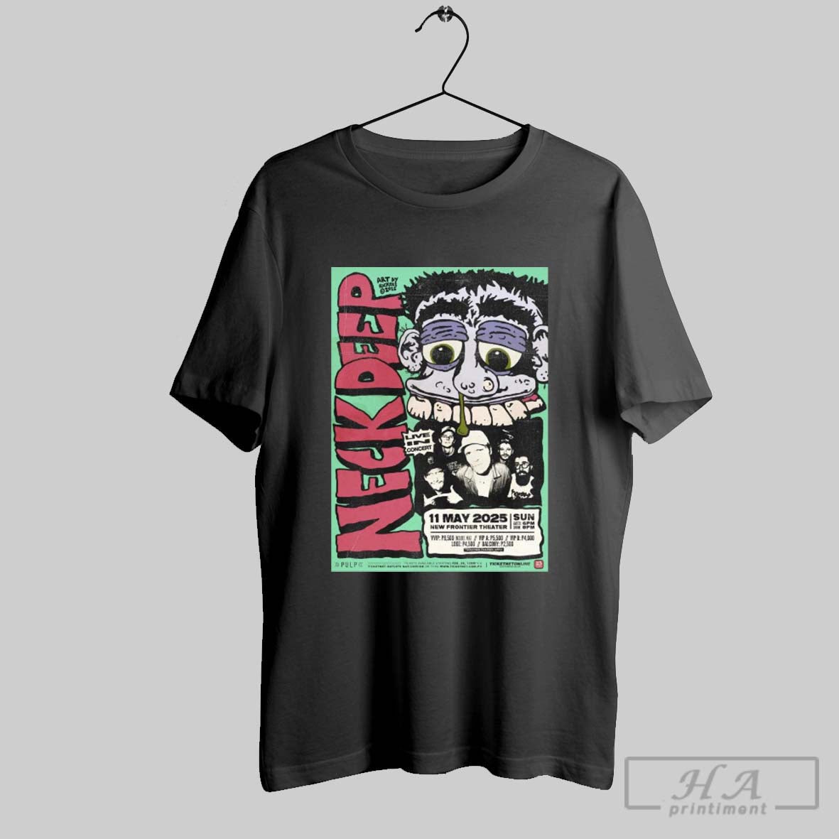 Poster Neck Deep Live In Concert May 11 And 13 2025 Philippines And Singapore T Shirt