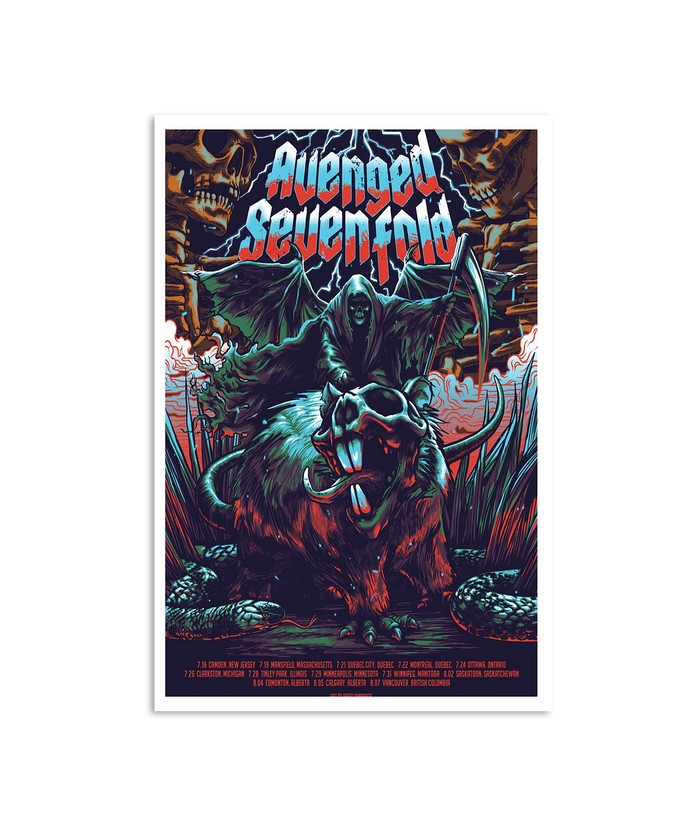 New Avenged Sevenfold by Jared Yamahata Poster