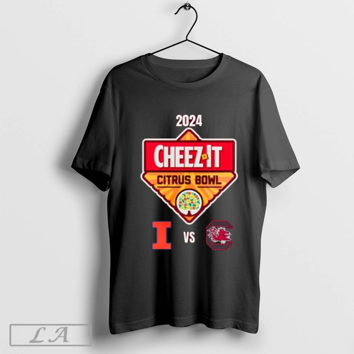 South Carolina Gamecocks Vs Illinois Fighting Illini 2024 Cheez It Citrus Bowl Matchup T Shirt