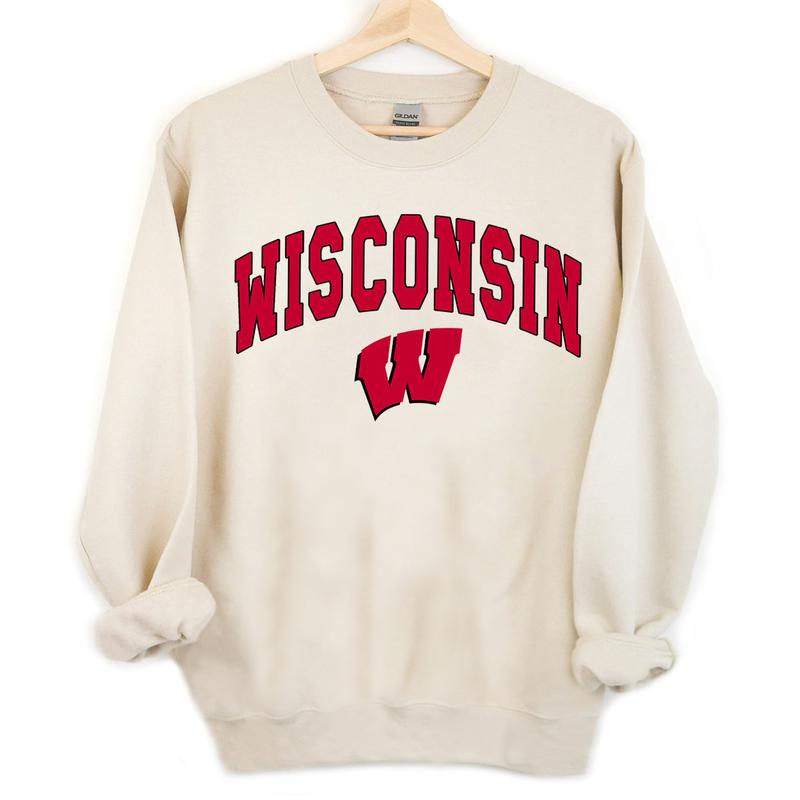 Wisconsin Badgers NCAA Football Vintage Shirts, Graphic University of Wisconsin NCAA Basketball Team Shirt, Gift Top Unisex Cotton Shirt For Sport Fan, Men, Women