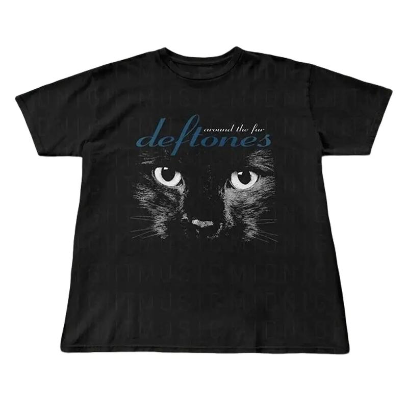 Deftones Around The Fur Tee, 90s Nu-Metal, Deftones Cat, Unisex t-shirt, Music Gif