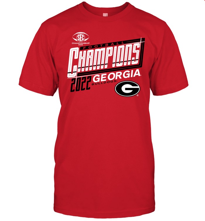 Georgia Bulldogs Blue 84 2022 SEC Football Conference Champions Locker Room T-Shirt