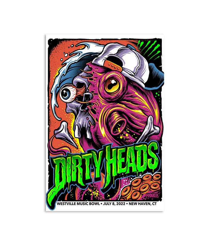 Poster Dirty Heads Westville Music Bowl July 8 2022 New Haven, CT