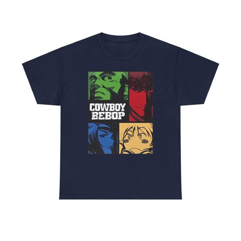 Retro Cowboy Bebob Manga T-shirt, Whatever Happens Tshirt, Graphic Airplane Anime Unisex Shirt Cotton Menswear