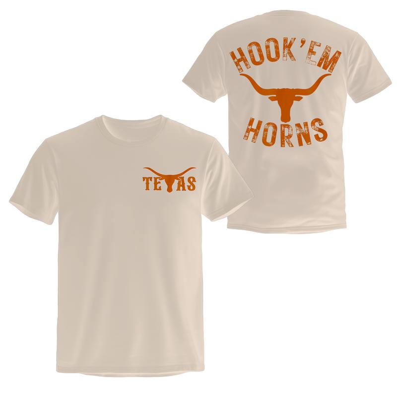 Texas Hook'em Horns Sweatshirt, Longhorn Head Shirt, Texas Football Tee, Texass Sweatshirt, Bull Tee